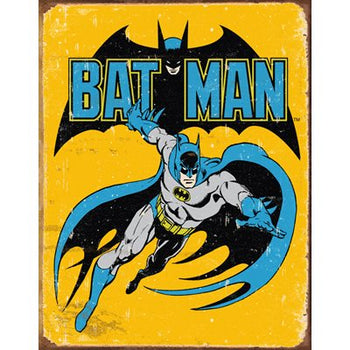 Enseigne Metal Batman Retro