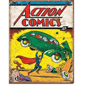 Enseigne Metal Action Comics