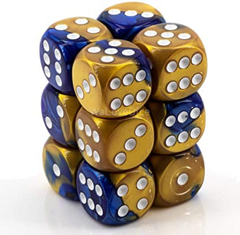 12 D6 Gemini Blue-Gold/White