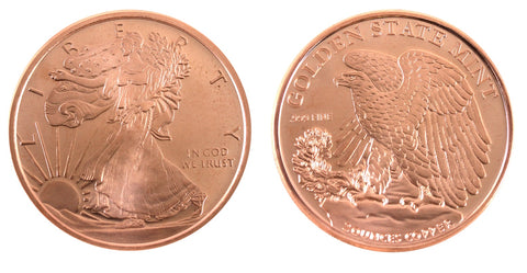 2 Oz En Cuivre-Walking Liberty