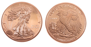 5 Oz En Cuivre-Walking Liberty