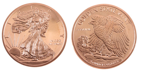 5 Oz En Cuivre-Walking Liberty