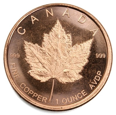 1Oz En Cuivre-Maple Leaf V.2