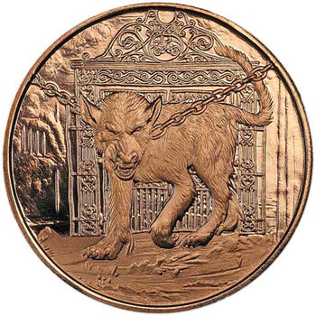 1 Oz En Cuivre-Hellhound
