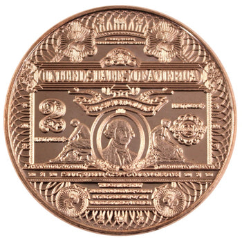 1 Oz En Cuivre-George Washington 2$