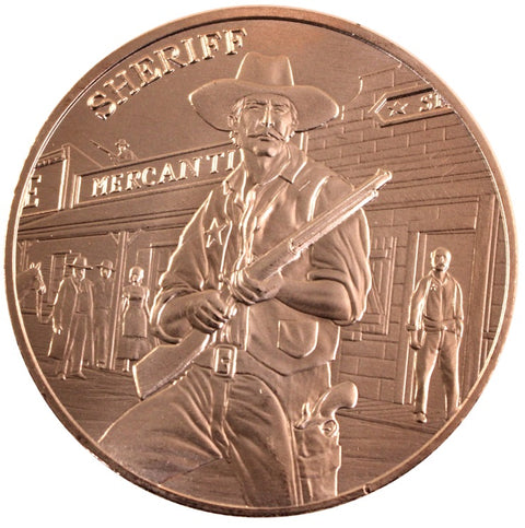 1Oz En Cuivre-Sheriff