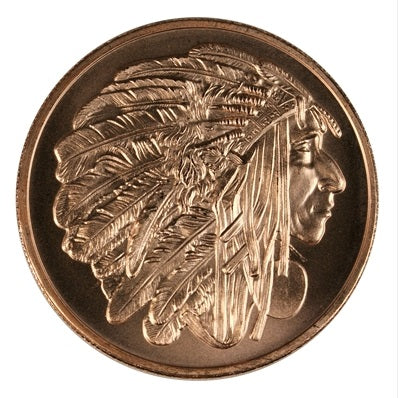 1Oz En Cuivre-Medallion Chief