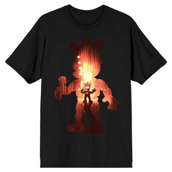 T-Shirt FNAF Freddy Silhoutette Large