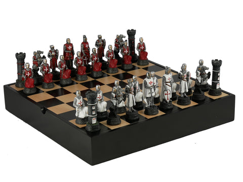 Chess Set - Crusades Red/White