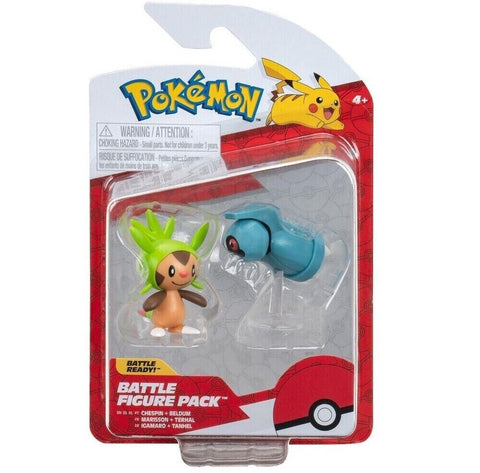 Pokémon Battle Figure Chespin+Beldum