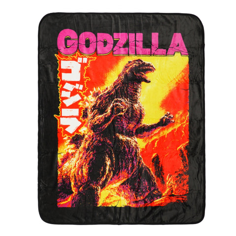 Godzilla Kanji Throw Blanket