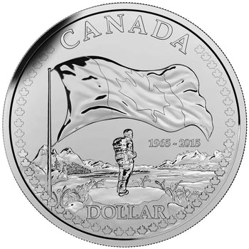 2015 1$ BU 50e Du Drapeau Canadien