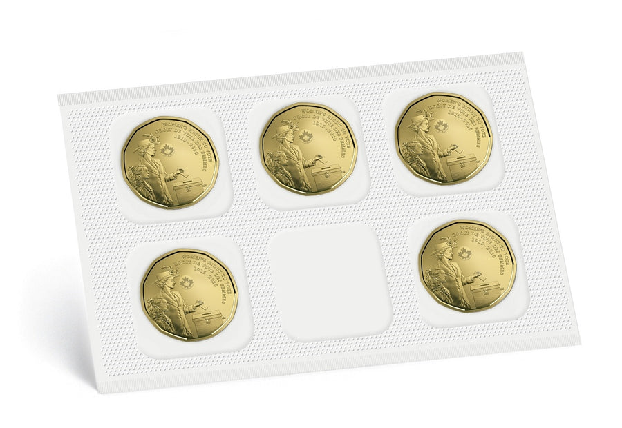 2016 Ens. 5x 1$ Droit De Vote
