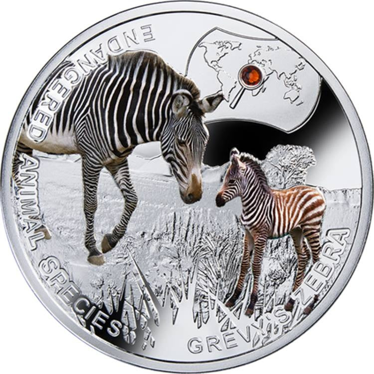 2014 1$ Zèbre De Grévy