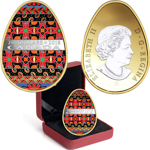 2018 20$ Oeuf Pysanka