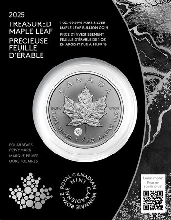 2025 1 Oz Feuille D'Érable - Ours Polaire