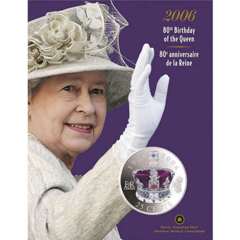 2006 25¢ 80e Anniversaire De La Reine