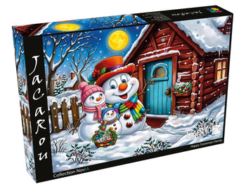 PZ1000 Joyeuse Famille De Bonhomme De Neige