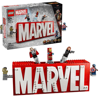 Logo Marvel Avec Mini Figurines