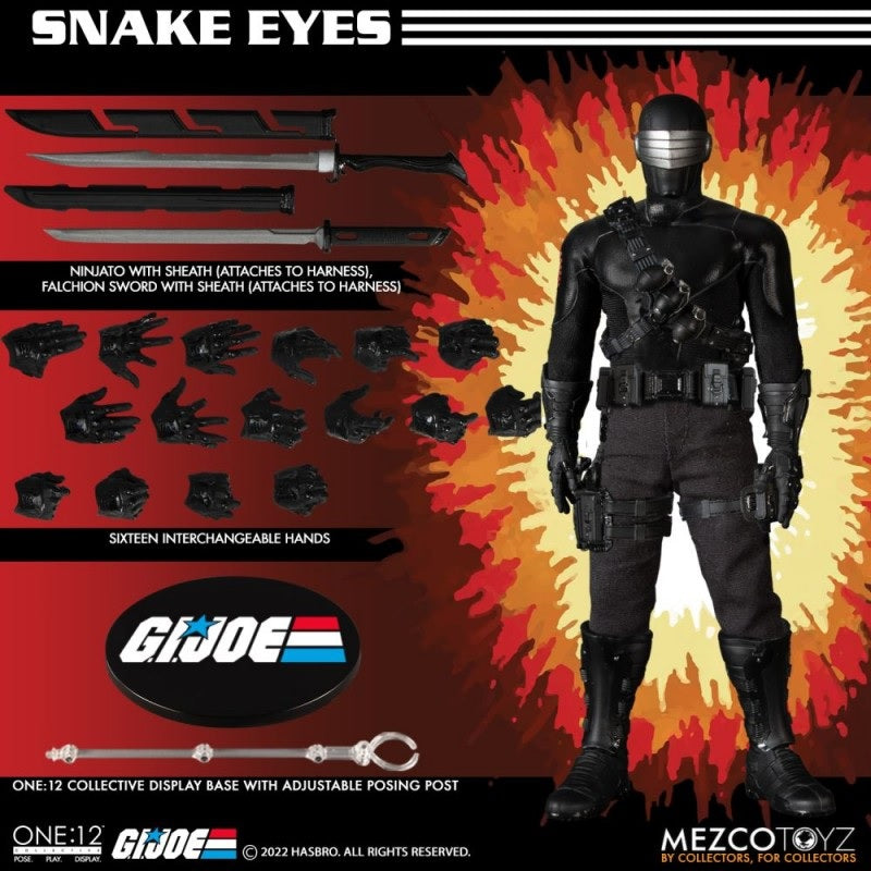 One: 12 GIJoe Snake Eyes