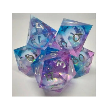 Blue and Pink Dream Swirl Dice