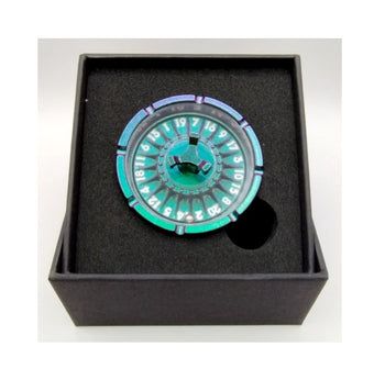 Spinner Roulette D20 Photochromatic Green/Purple