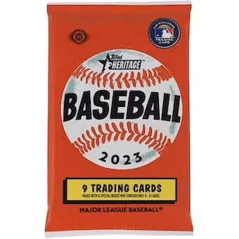 2023 Topps Heritage Baseball Paquet