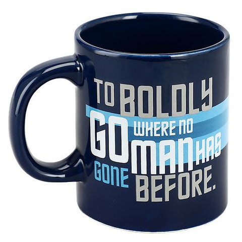 Tasse Star Trek "To Boldly Go Where No Man Has Gone Before"