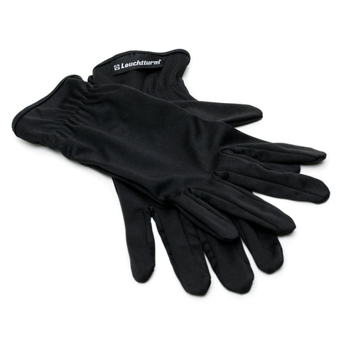 Gants En Microfibre Noire Large