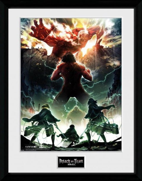 Framed Print Attack On Titan