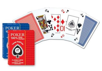 Cartes 100% Plastique Poker