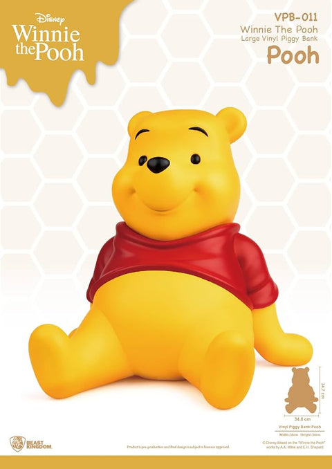 Winnie The Pooh Large Vinyl Piggy Bank