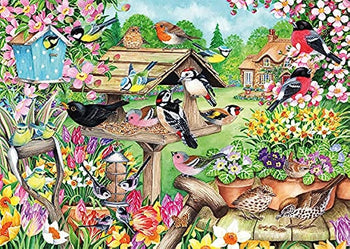 PZ500 Oiseaux de printemps dans le jardin