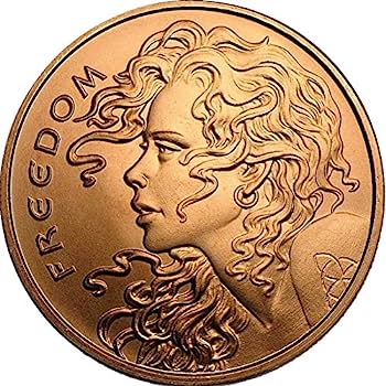 1Oz En Cuivre-Freedom Girl