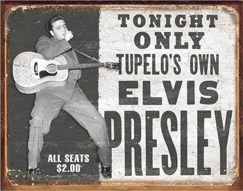 Enseigne Metal Elvis Tupelo