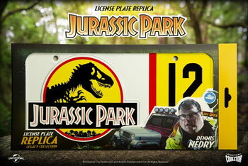 Jurassic Park License Plate Nedry