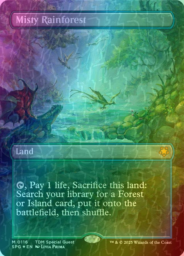Misty Rainforest - Dragonscale Foil - Near Mint #116 Special Guest