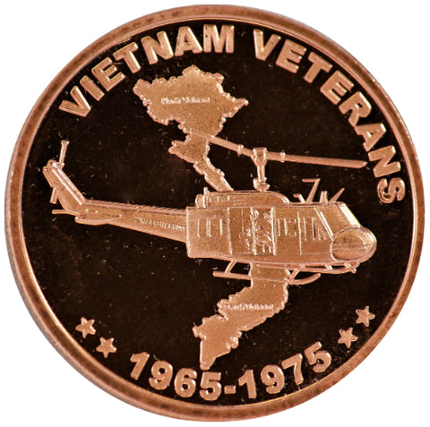 1 Oz En Cuivre-Vietnam Veterans