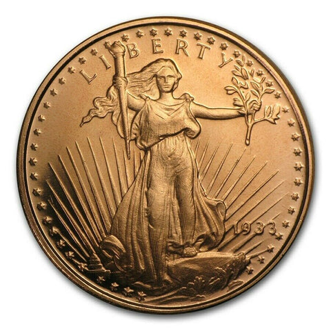 1Oz En Cuivre-Liberty 1933