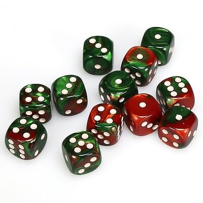 12 D6 Gemini Vert-Rouge/Blanc