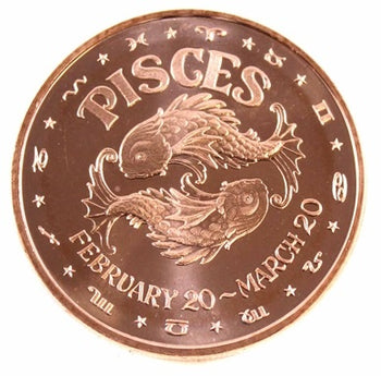1 Oz En Cuivre-Pisces