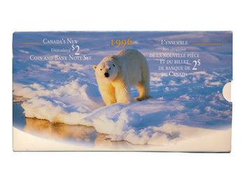 1996 Ensemble Billet Et Nouvelle Pièce De 2$