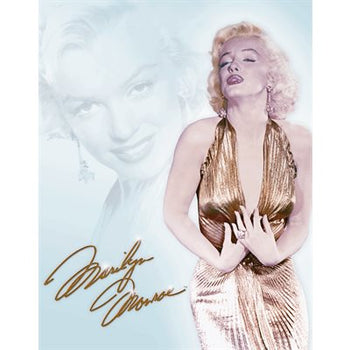 Enseigne Metal Marilyn Doree
