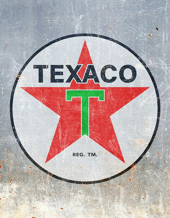 Enseigne Metal Texaco