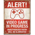 Enseigne Metal Video Game