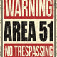 Area 51 Metal Sign