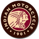 Enseigne Metal Ronde Indian Motorcycle