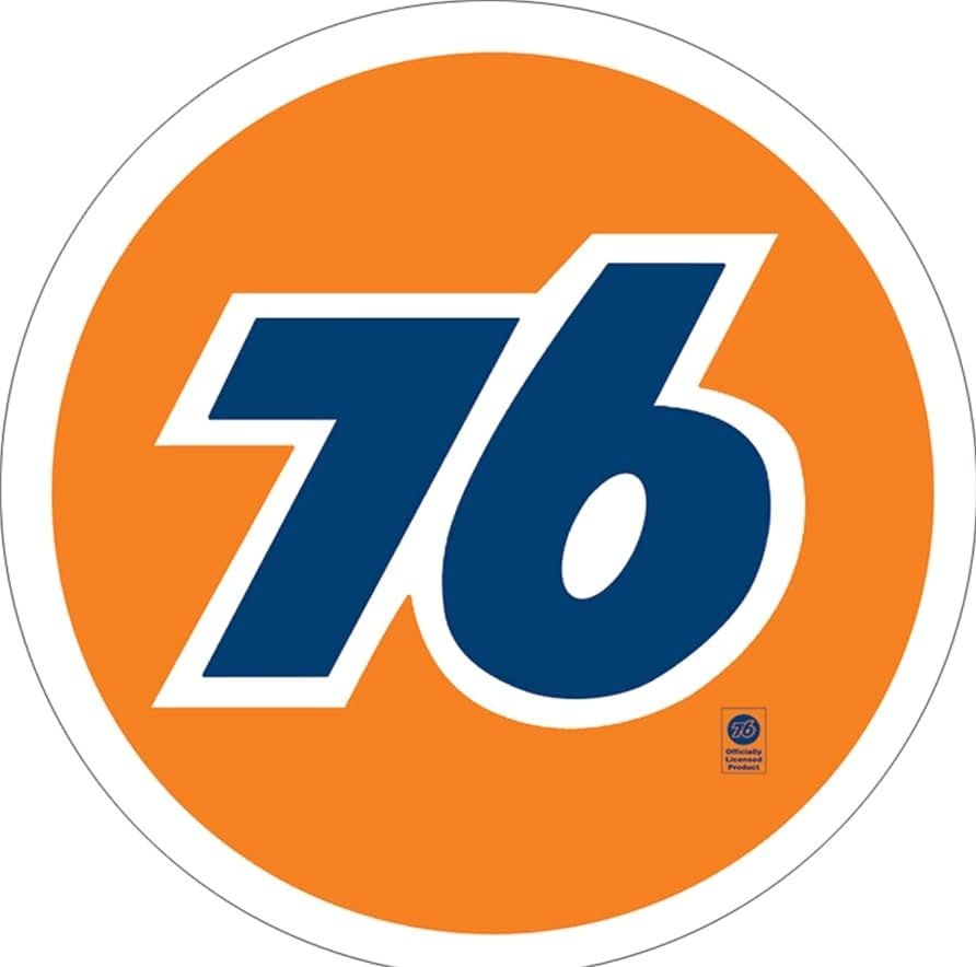 Enseigne Metal Ronde Logo 76