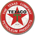 Enseigne Metal Ronde Texaco Petrolium
