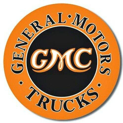 Enseigne Metal Ronde GMC
